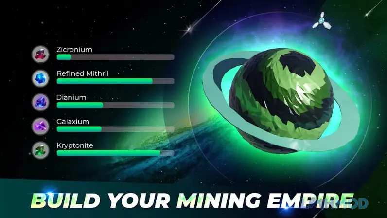Ảnh 3 của Tải Idle Universe Offline Miner Mod Apk 1.0.0 (Đã mở khóa) cho Android iOs Các hành tinh và hệ thống khai thác trong Idle Universe