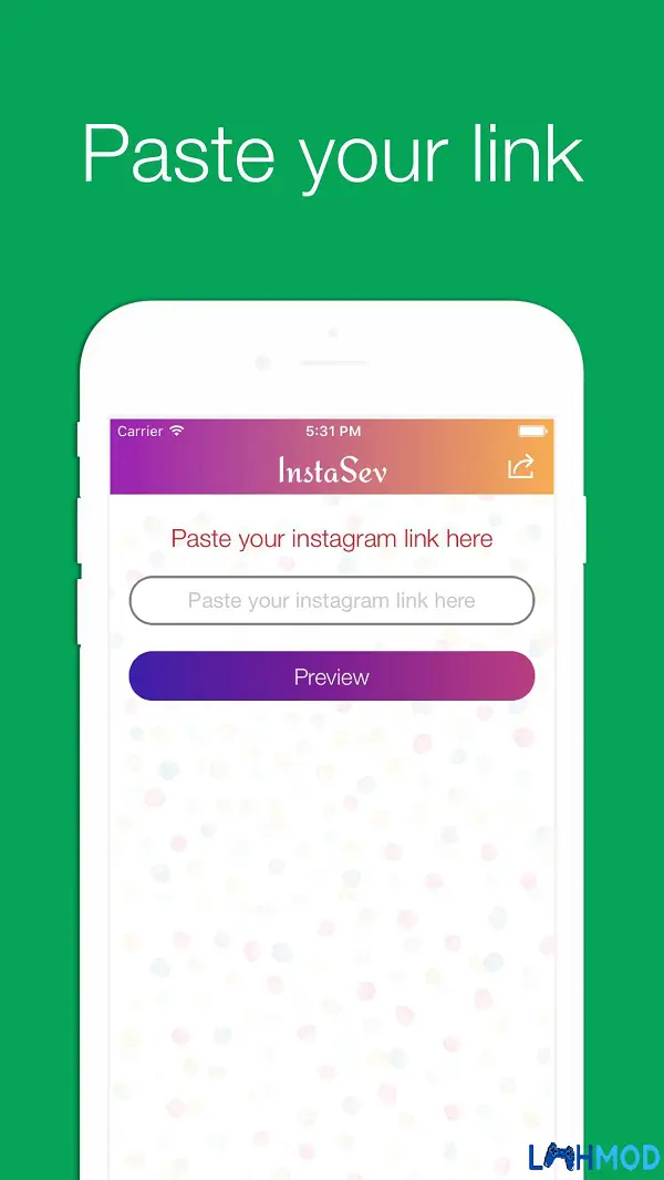Ảnh 2 của Tải ứng dụng InstaSave Apk 1.0 cho Android, IOS Giao diện InstaSave với tùy chọn lưu ảnh