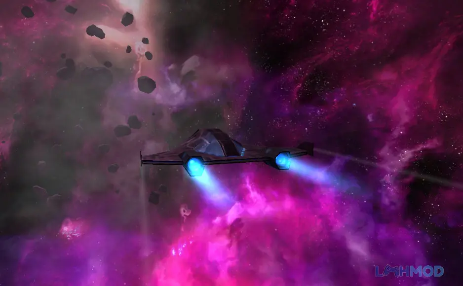 Ảnh 1 của Tải game Interstellar Pilot 2 Mod Apk 2.0.52 (Vô Hạn Tiền) cho Android iOs Cảnh tàu vũ trụ chiến đấu trong không gian rộng lớn