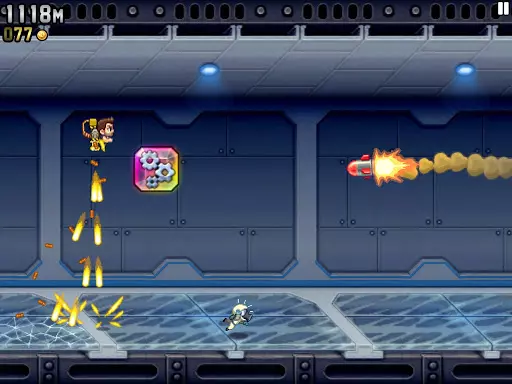 Ảnh 4 của Tải game Jetpack Joyride Mod APK 1.99.4 (Menu, Vô Hạn Coins) Jetpack Joyride với các hiệu ứng đặc sắc