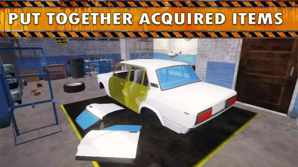 Ảnh 5 của Tải game Junkyard builder simulator Mod APK v2.015 (Vô Hạn Tiền) Quá trình tái chế một chiếc ô tô cũ thành mới