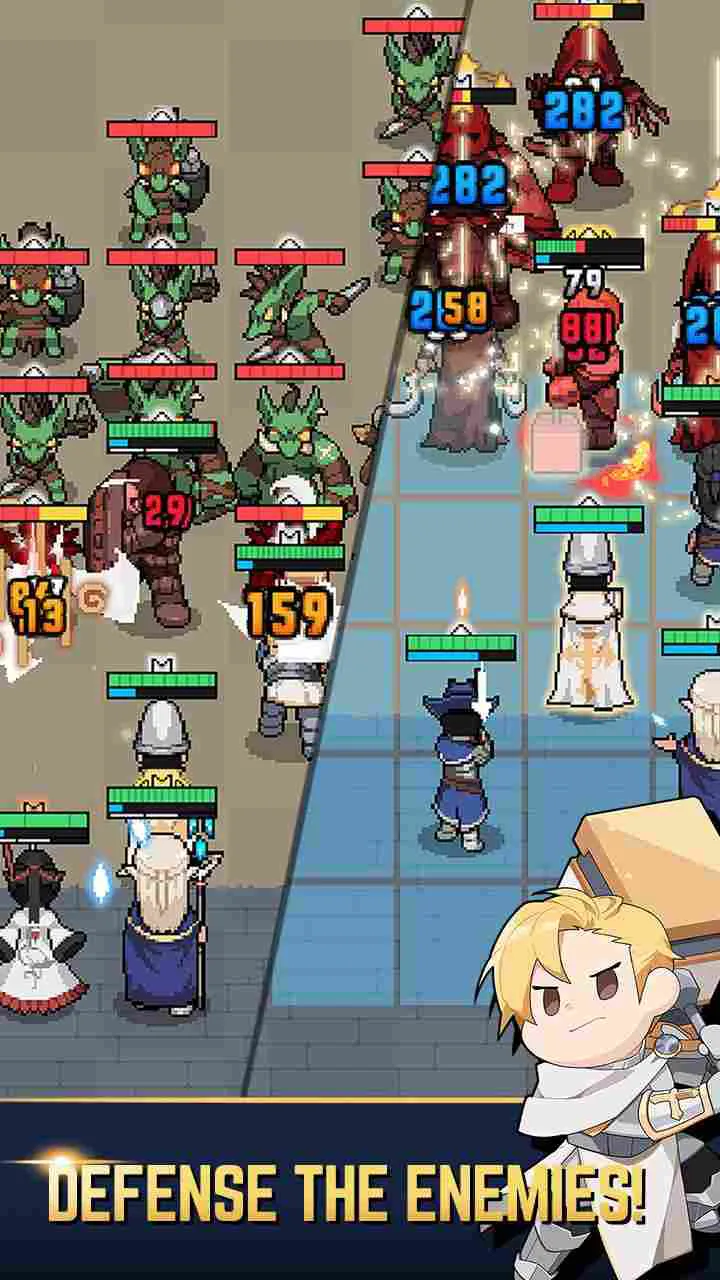 Ảnh 5 của Tải King God Castle Mod APK (Unlimited Money) V162.0.02 Chiến binh King God Castle chuẩn bị tấn công với hình ảnh sắc nét trong game