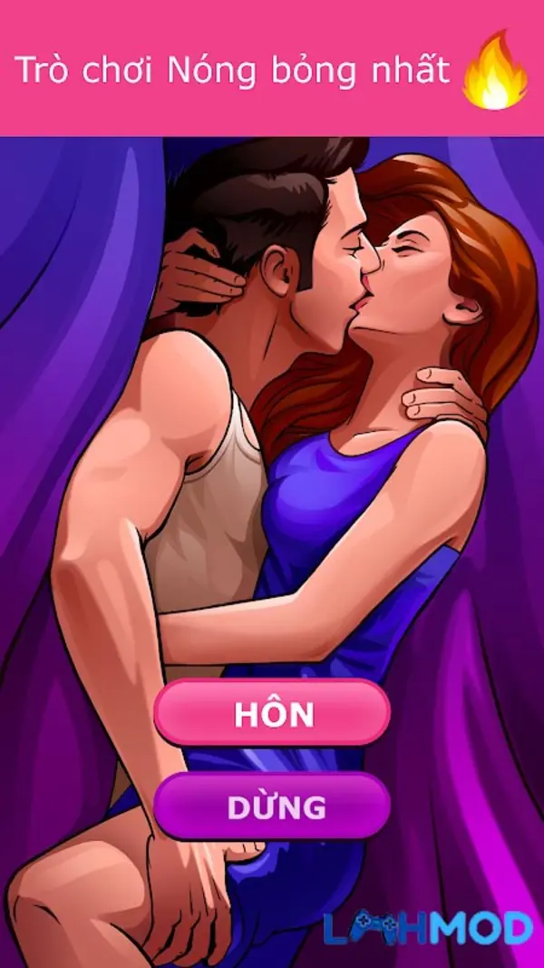 Ảnh 3 của Tải Kiss Kiss: Quay chai trò Apk 4.9.89703 Android, IOS Người chơi đang tương tác trong game Kiss Kiss: Quay chai trò