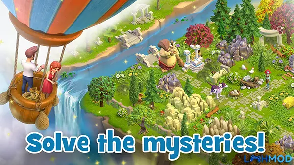 Ảnh 3 của Tải Land of Legends MOD APK 1.6.260 (Vô hạn năng lượng) Android Hình ảnh minh họa đồ họa 3D sống động của các công trình và nhân vật trong Land of Legends MOD