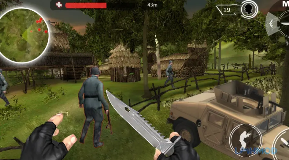 Ảnh 3 của Tải Last Commando II Apk 3.8.8 cho Android iOs Cảnh chiến đấu trong Last Commando II với hiệu ứng đẹp mắt