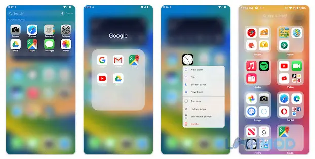 Ảnh 3 của Tải Launcher iOS 16 Mod Apk 6.2.3 (Không quảng cáo) cho Android iOs Trung tâm điều khiển của Launcher iOS 16 Mod với các tùy chọn cài đặt nhanh