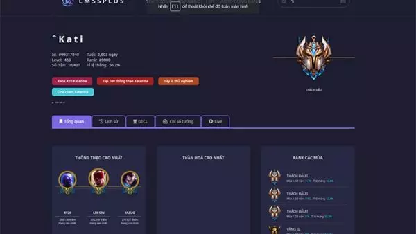 Ảnh 3 của Tải LMSS – Tool check lịch sử đấu Liên Minh Huyền Thoại LOL 1.0.1 Người chơi khám phá mô hình 3D của trang phục tướng trong tính năng 3D Skins của LMSS