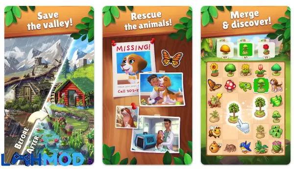 Ảnh 4 của Longleaf Valley MOD APK v1.22.40 (Vô hạn gem) Android iOS Khu bảo tồn động vật hoang dã trong Longleaf Valley sau khi được tái tạo