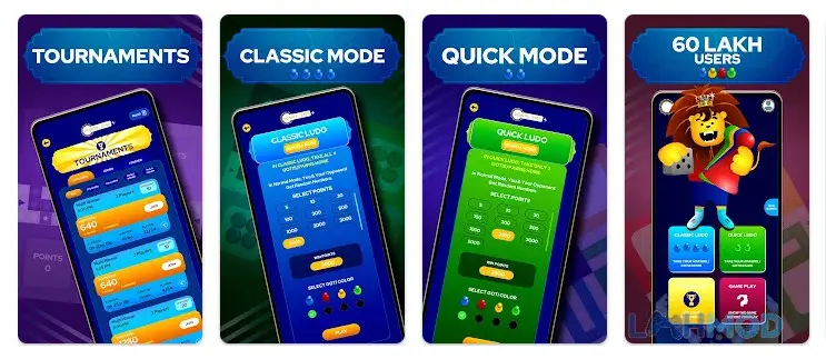 Ảnh 2 của Tải Ludo Empire Apk 50 cho Android iOs Giao diện chơi game Ludo Empire với các quân cờ đang di chuyển trên bàn