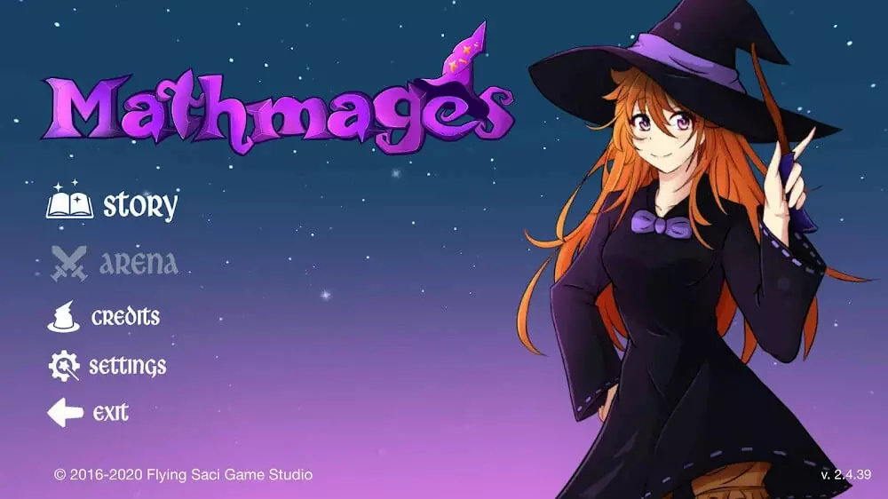 Ảnh 2 của Tải game Mathmages Mod APK 2.6.37 (Vô hạn tiền) Giao diện chiến đấu của Mathmages Mod với các pháp sư và quái vật