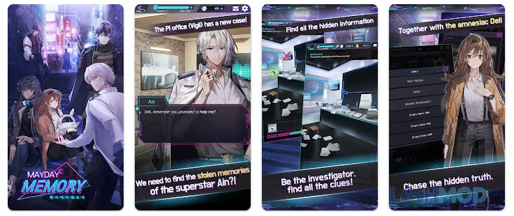 Ảnh 2 của Tải Mayday Memory Mod Apk 1.13.0 (Free Box,DLCs,Unlocked) cho Android iOs Giao diện game Mayday Memory với các nhân vật