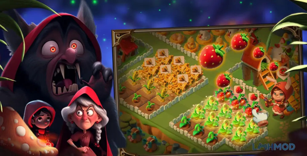 Ảnh 2 của Tải Merge Fairy Tales Mod Apk 10.2 (Vô Hạn Tiền) cho Android iOs Giao diện Merge Fairy Tales với các nhân vật cổ tích