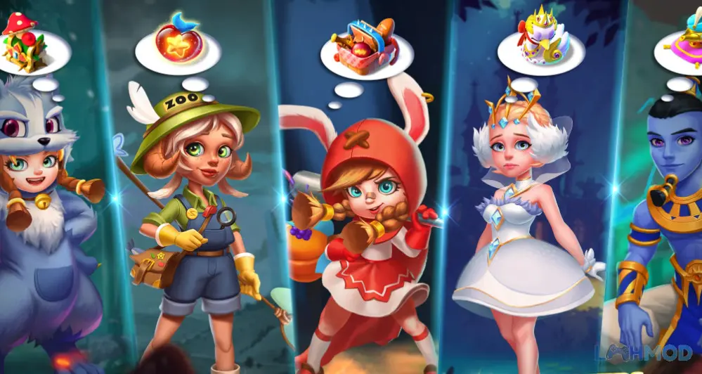 Ảnh 4 của Tải Merge Fairy Tales Mod Apk 10.2 (Vô Hạn Tiền) cho Android iOs Hòn đảo đầy màu sắc với nhiều hoạt động trong Merge Fairy Tales