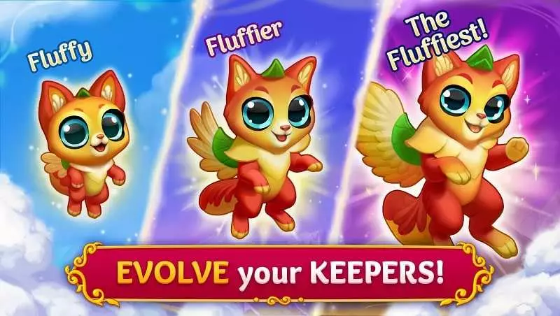 Ảnh 3 của Merge Tale: Pet Love Story Mod APK 0.53.5 (Menu, Vô Hạn Tiền) Cảnh quan khu vườn thần tiên đầy màu sắc trong Merge Tale: Pet Love Story Mod