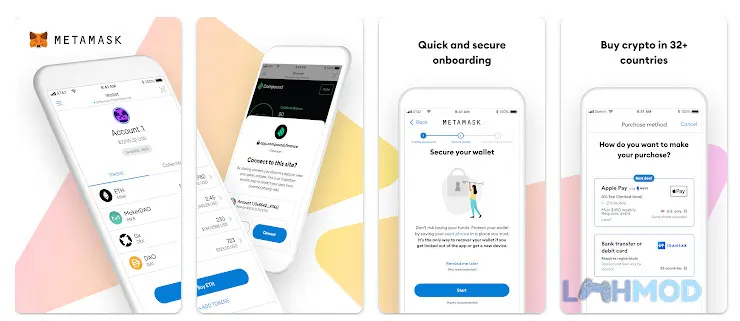 Ảnh 1 của Tải ứng dụng MetaMask Mod Apk 7.5.0 (Mở Khóa Premium) cho Android iOs Ví điện tử MetaMask Mod APK cho phép truy cập DApps