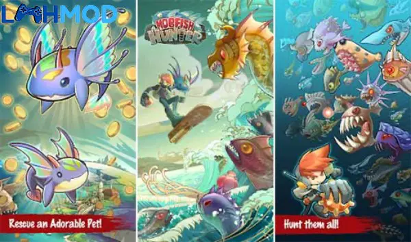 Ảnh 4 của Mobfish Hunter MOD APK v3.9.9 (Vô hạn tiền) Android iOS Mobfish Hunter last image