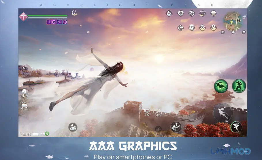 Ảnh 3 của Tải Moonlight Blade Apk 0.0.5 cho Android iOs Cảnh quan hùng vĩ trong thế giới mở của Moonlight Blade
