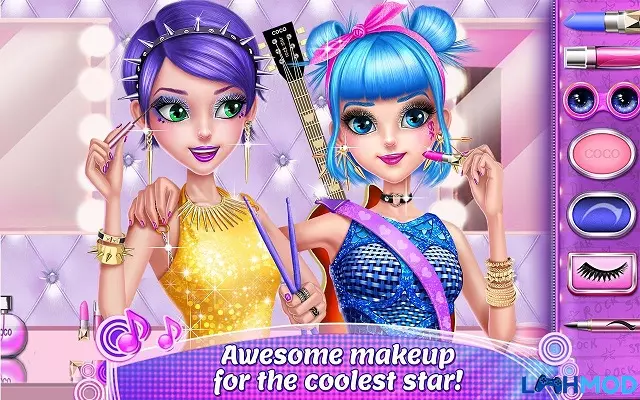 Ảnh 4 của Music Idol Mod Apk v1.1.9 (Mở khóa nội dung trả phí) Android, IOS Một nhóm bạn đang vui vẻ chơi game trên điện thoại