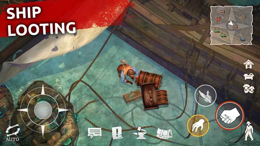 Ảnh 6 của Tải game Mutiny Pirate Survival RPG Mod APK 0.46.0 (Menu / Vip) Giao diện chính của Mutiny Pirate Survival RPG Mod Apk
