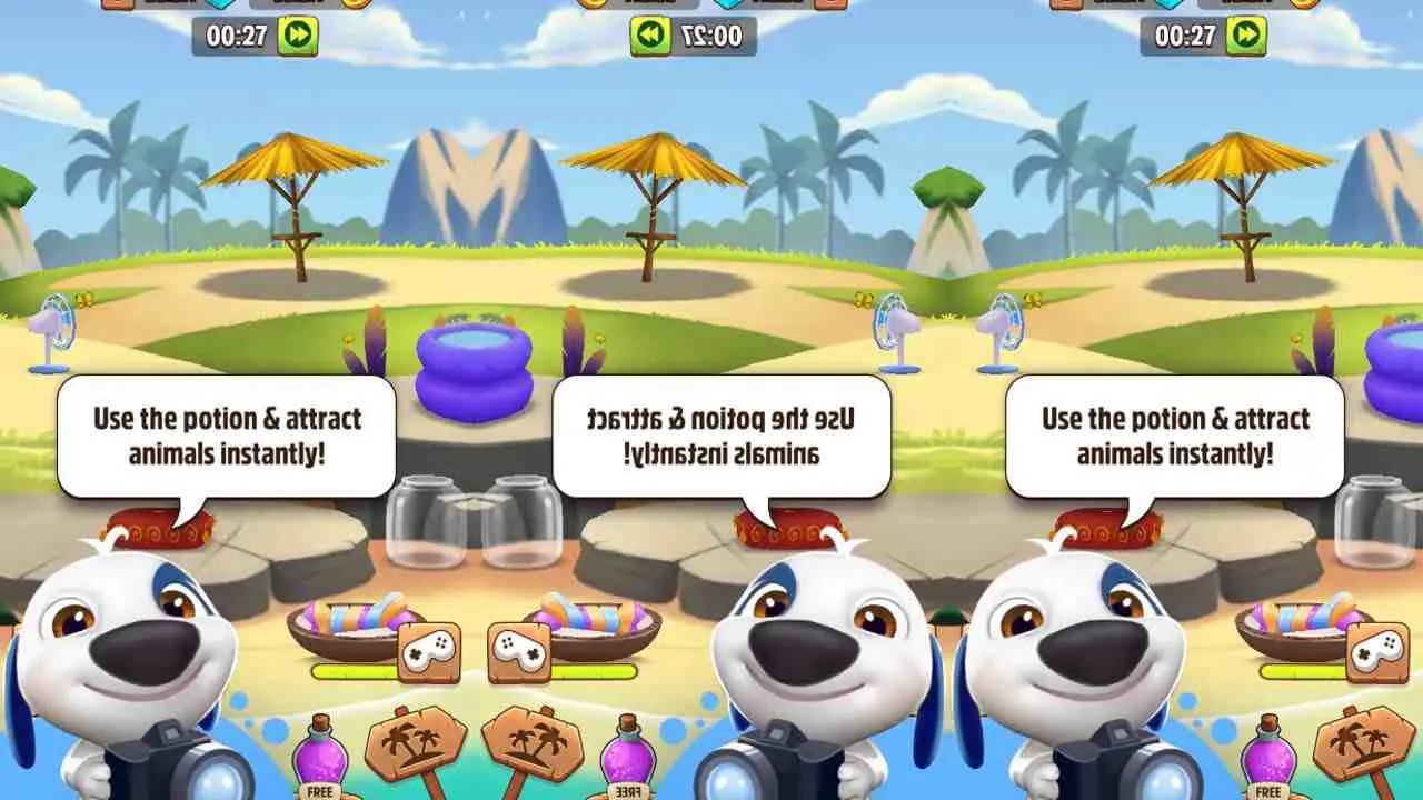 Ảnh 3 của My Talking Hank Mod APK v3.2.0.32906 (Money, Coins, Gems, Kim Cương) Các loài động vật đáng yêu trên đảo Hawaii