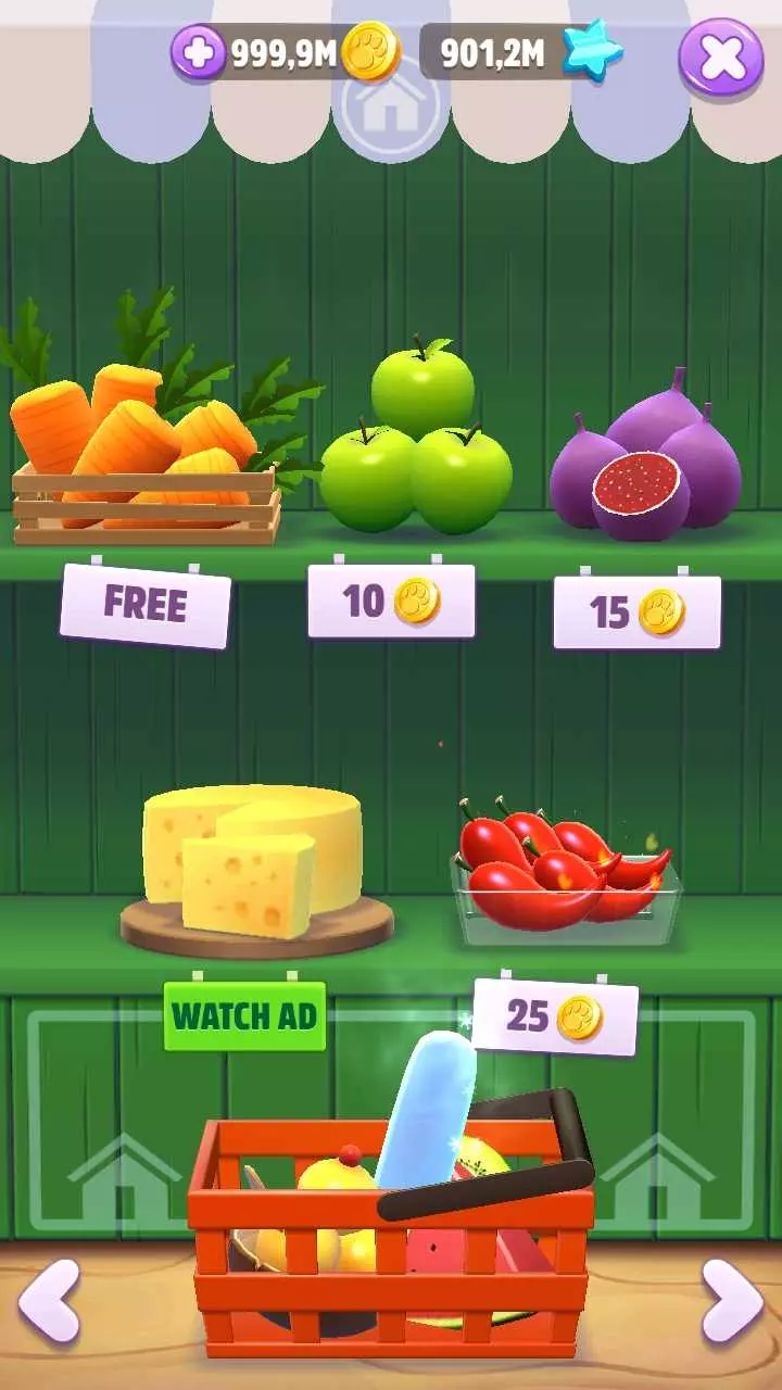 Ảnh 3 của Tải game My Talking Tom 2 Mod APK 8.4.1.5657 (Menu, Vô Hạn Tiền) Giao diện chơi mini game trong My Talking Tom 2 với chú mèo Tom