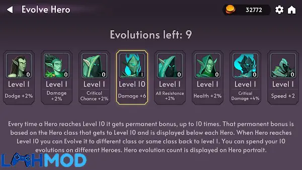 Ảnh 4 của Tải Not Enough Dungeons APK 0.4.5 cho Android iOS Nhân vật anh hùng đang đối mặt với quái vật trong hầm ngục