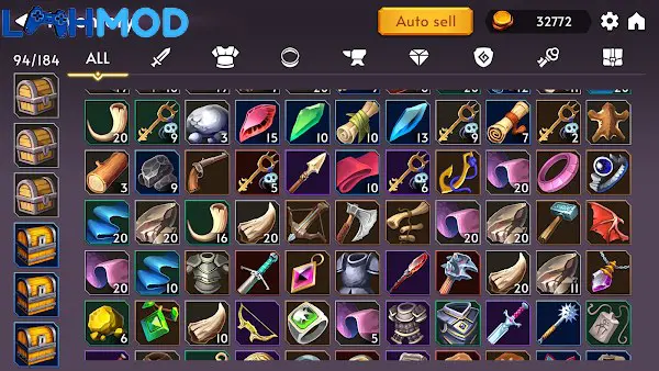 Ảnh 8 của Tải Not Enough Dungeons APK 0.4.5 cho Android iOS Ba nhân vật anh hùng đang chuẩn bị chiến đấu trong Not Enough Dungeons