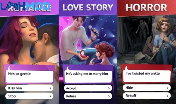 Ảnh 4 của Novelize MOD APK 54.0.9 (Lựa chọn cao cấp miễn phí) Nhân vật nữ trong Novelize với trang phục tùy chỉnh