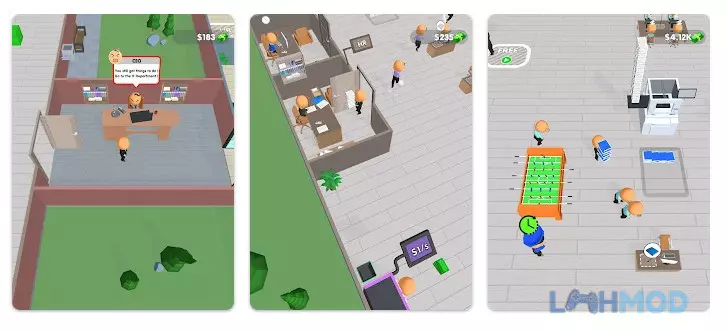 Ảnh 2 của Tải Office Fever Mod Apk 3.1.0 (Vô hạn tiền) cho Android iOs Văn phòng nhộn nhịp với các nhân viên trong Office Fever Mod
