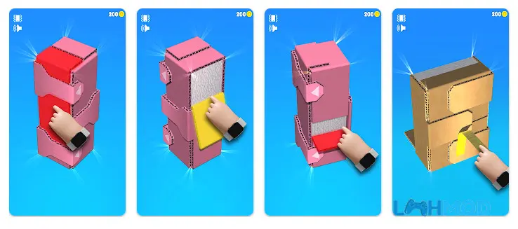 Ảnh 2 của Tải game Open The Box Apk 1.7.2 cho Android iOs Người chơi đang thao tác với các chi tiết phức tạp trên chiếc hộp