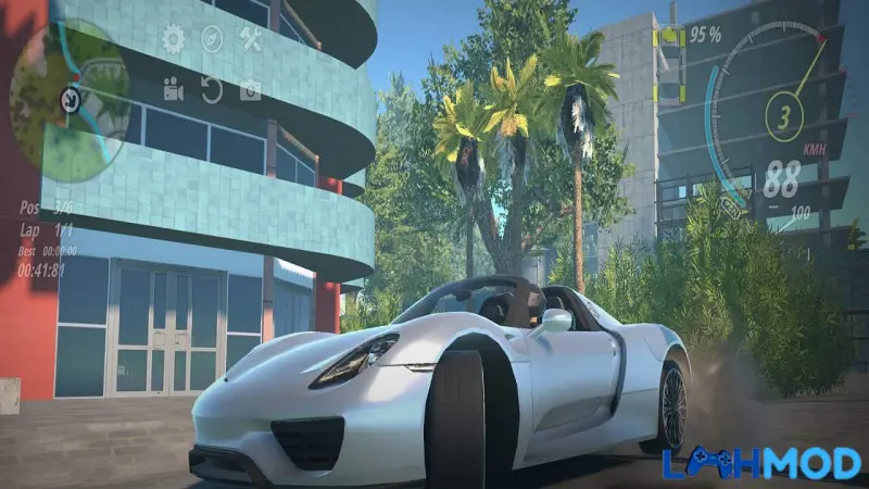 Ảnh 3 của Tải OWRC: Đua xe thế giới mở Apk v1.0205 cho Android Góc nhìn từ phía sau của chiếc xe đua tốc độ cao trong OWRC