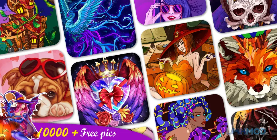 Ảnh 4 của Tải game Paintist Plus Apk 3.1.226 cho Android iOs Nhiều bức tranh nghệ thuật với các chủ đề khác nhau trong Paintist Plus