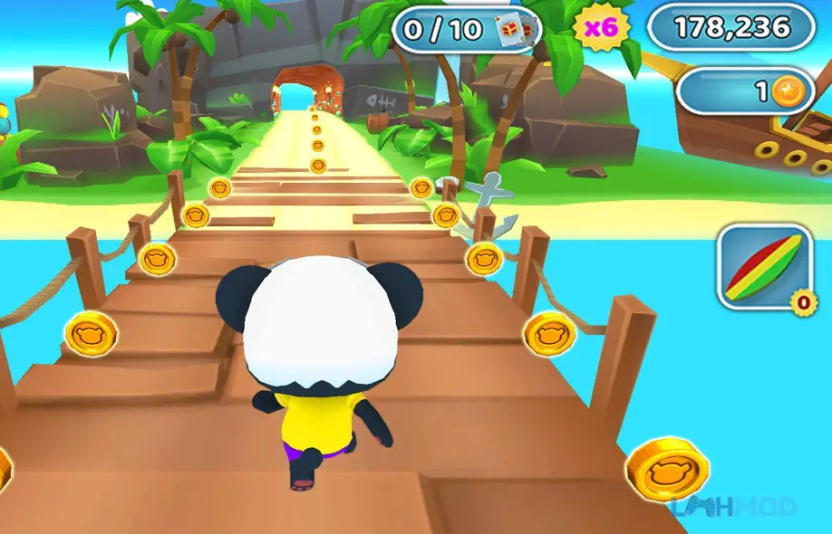 Ảnh 3 của Tải Panda Panda Runner Game Apk 1.9.2 cho Android iOs Panda Panda Runner Game Mod APK với nhiều nhân vật động vật dễ thương