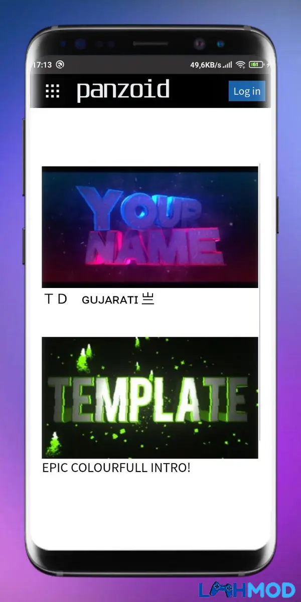 Ảnh 3 của Tải ứng dụng Panzoid Apk 1.3 cho Android, IOS Thanh công cụ Panzoid với các mục Project, Basic và Scene