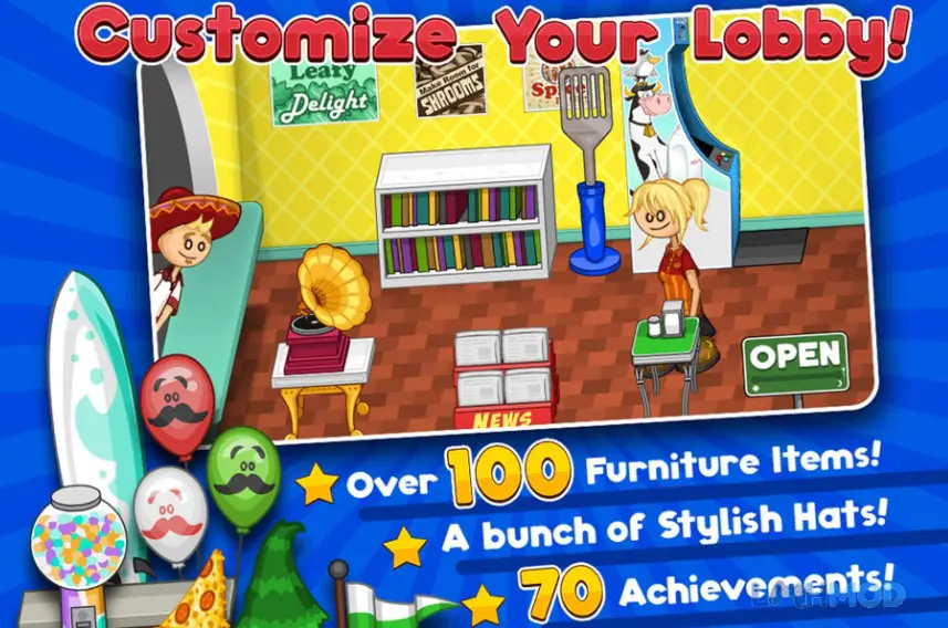 Ảnh 4 của Tải Papas Burgeria Mod Apk 1.2.1 (Vô Hạn Tiền) cho Android iOs Một chiếc burger hoàn chỉnh với nhiều lớp nhân hấp dẫn, sẵn sàng phục vụ khách hàng