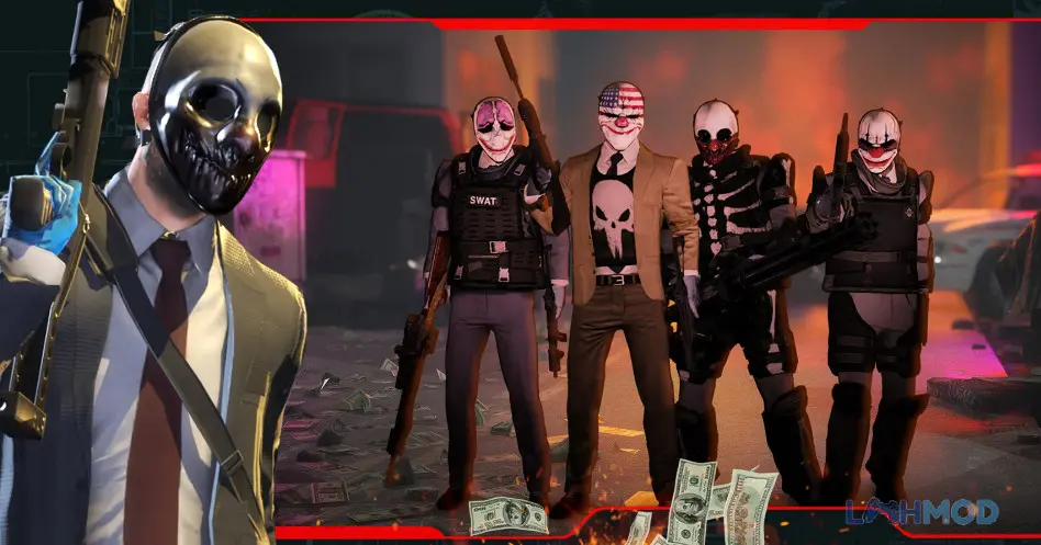 Ảnh 1 của Tải game PAYDAY Crime War Apk 181025.1907 cho Android iOs Cảnh tượng trong game PAYDAY Crime War, một nhân vật đang bắn súng trong môi trường đô thị