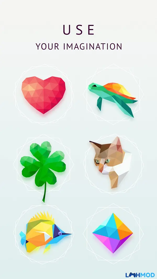 Ảnh 5 của Tải game Polysphere Mod Apk 1.4.11 (Mở khóa tất cả) Android, IOS Biểu tượng hỏi đáp FAQ trong game Polysphere