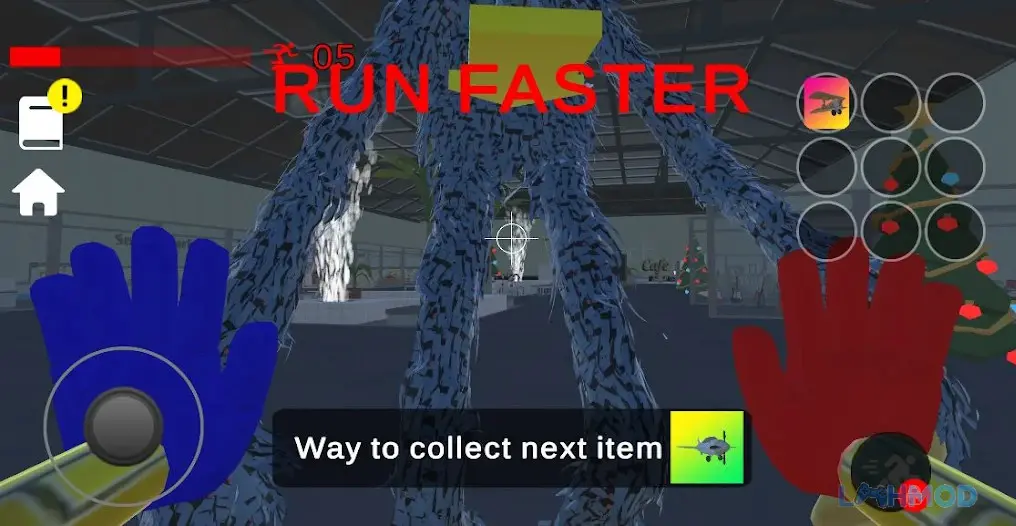 Ảnh 3 của Tải Poppy Horror Apk 1.7 cho Android iOs Nhân vật bị quái vật truy đuổi trong game Poppy Horror MOD APK