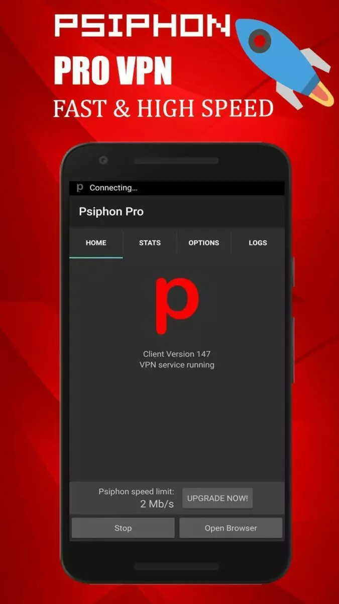 Ảnh 6 của Tải Psiphon Pro Mod APK 376 (Subscribed) Giao diện tùy chỉnh cài đặt của ứng dụng Psiphon Pro Mod