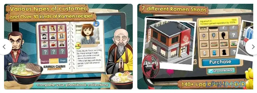 Ảnh 3 của Tải Ramen Chain Apk 1.7.1 cho Android iOs Khám phá game Ramen Chain mod apk