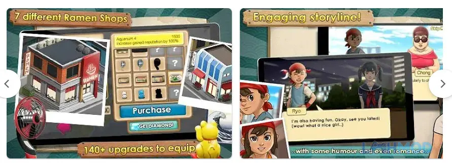 Ảnh 4 của Tải Ramen Chain Apk 1.7.1 cho Android iOs Cách chơi Ramen Chain mod apk