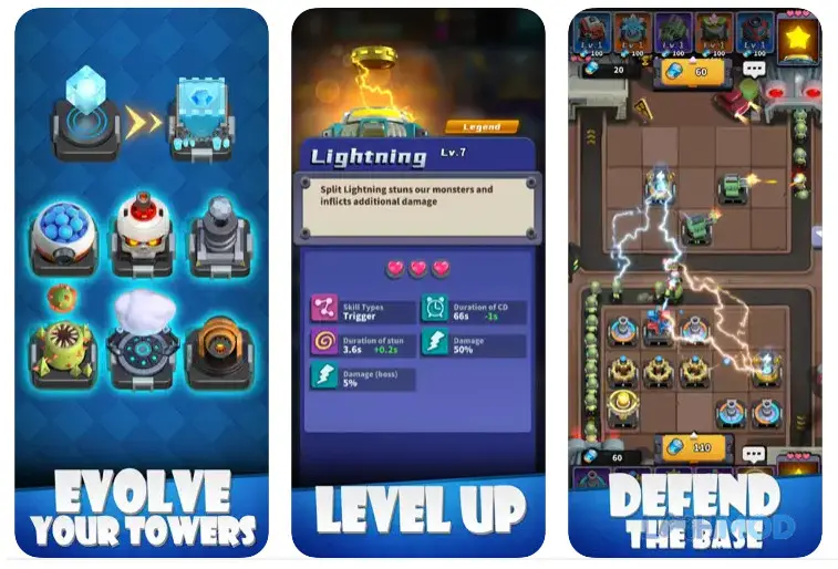 Ảnh 3 của Tải Random TD Apk 1.0.1.77 cho Android iOs Giao diện chọn chế độ chơi trong Random TD