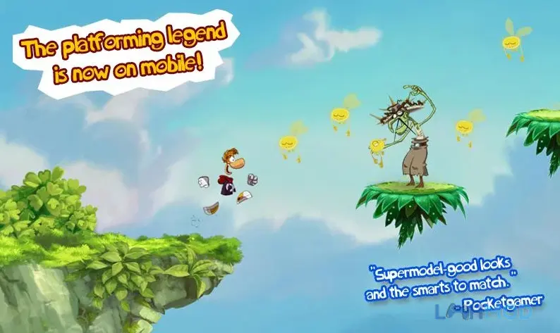Ảnh 2 của Tải Rayman Jungle Run Apk 2.3.3 cho Android iOs Rayman Jungle Run với cảnh quan thần bí đầy màu sắc