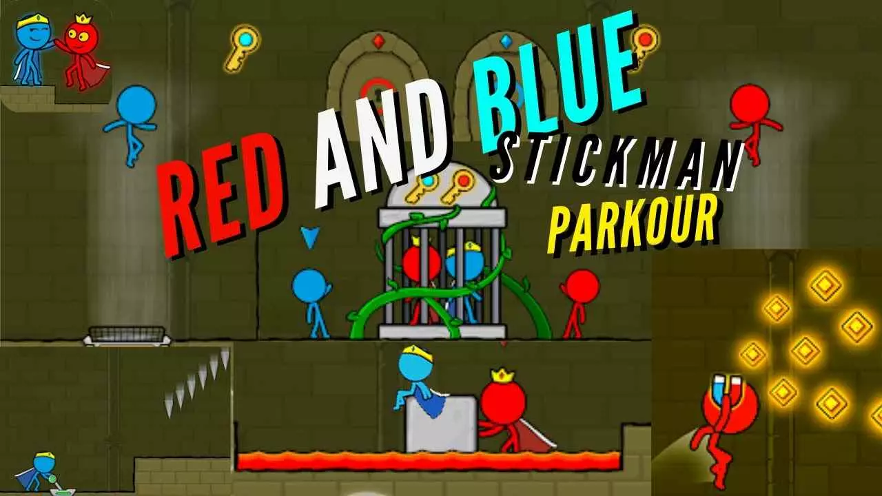 Ảnh 5 của Red and Blue Stickman Mod APK 2.0.0 (Vô Hạn Tiền, Mở Khóa) Nhân vật Red và Blue Stickman sẵn sàng cho cuộc phiêu lưu