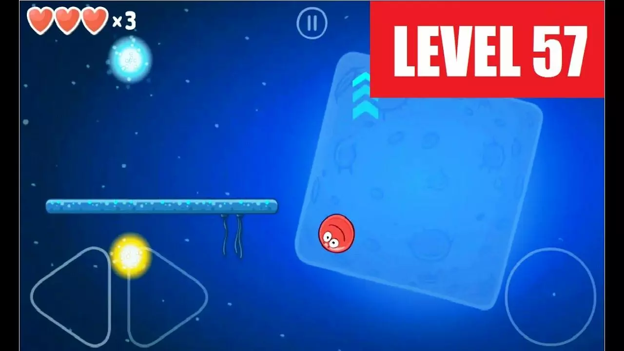 Ảnh 2 của Red Ball 4 Mod APK v1.10.01 (Menu, Premium, Mở Khóa) Giao diện chơi game Red Ball 4 Mod với quả bóng đỏ vượt chướng ngại vật