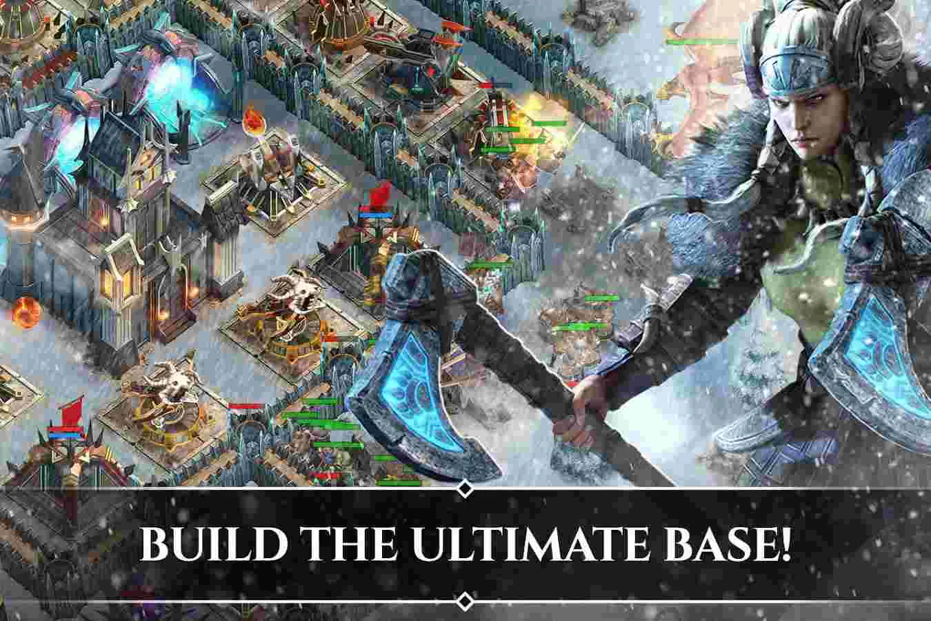 Ảnh 4 của Tải game Rival Kingdoms Mod APK 2.2.9.117 (Vô hạn mana) Lính và rồng tấn công thành trì trong Rival Kingdoms Mod