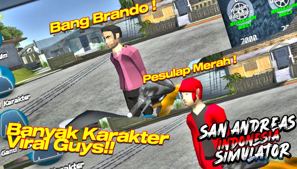 Ảnh 3 của Tải SanAndreas Simulator Indonesia Mod Apk 1.5 (Vô Hạn Tiền) cho Android iOs Góc nhìn cận cảnh hệ thống tùy chỉnh xe trong SanAndreas Simulator Indonesia