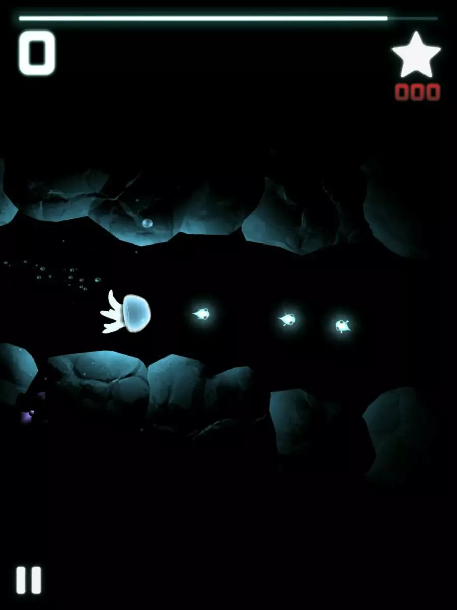 Ảnh 2 của Seashine Mod APK 1.1.9 (Vô Hạn Sao) Cảnh chú sứa phát sáng khám phá vực thẳm đại dương