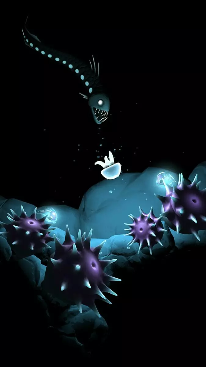 Ảnh 4 của Seashine Mod APK 1.1.9 (Vô Hạn Sao) Giao diện game Seashine với chú sứa đang bơi