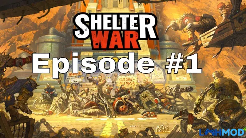 Ảnh 2 của Tải Shelter War Apk 1.11323.22 cho Android Giao diện chiến đấu trong Shelter War với các nhân vật anh hùng và kẻ địch